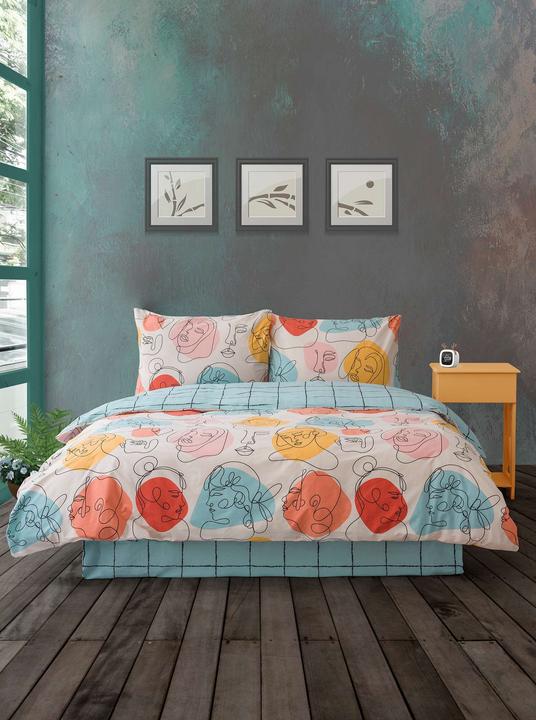 Productafbeelding L'essentiel Modern Ranforce Double Quilt Cover Set (Dekbedovertrek, 200 x 220 cm)