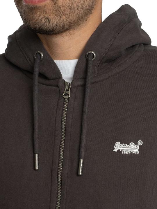 Image du produit Superdry Sweat à capuche zippé Logo Essential mi-brossé (M)