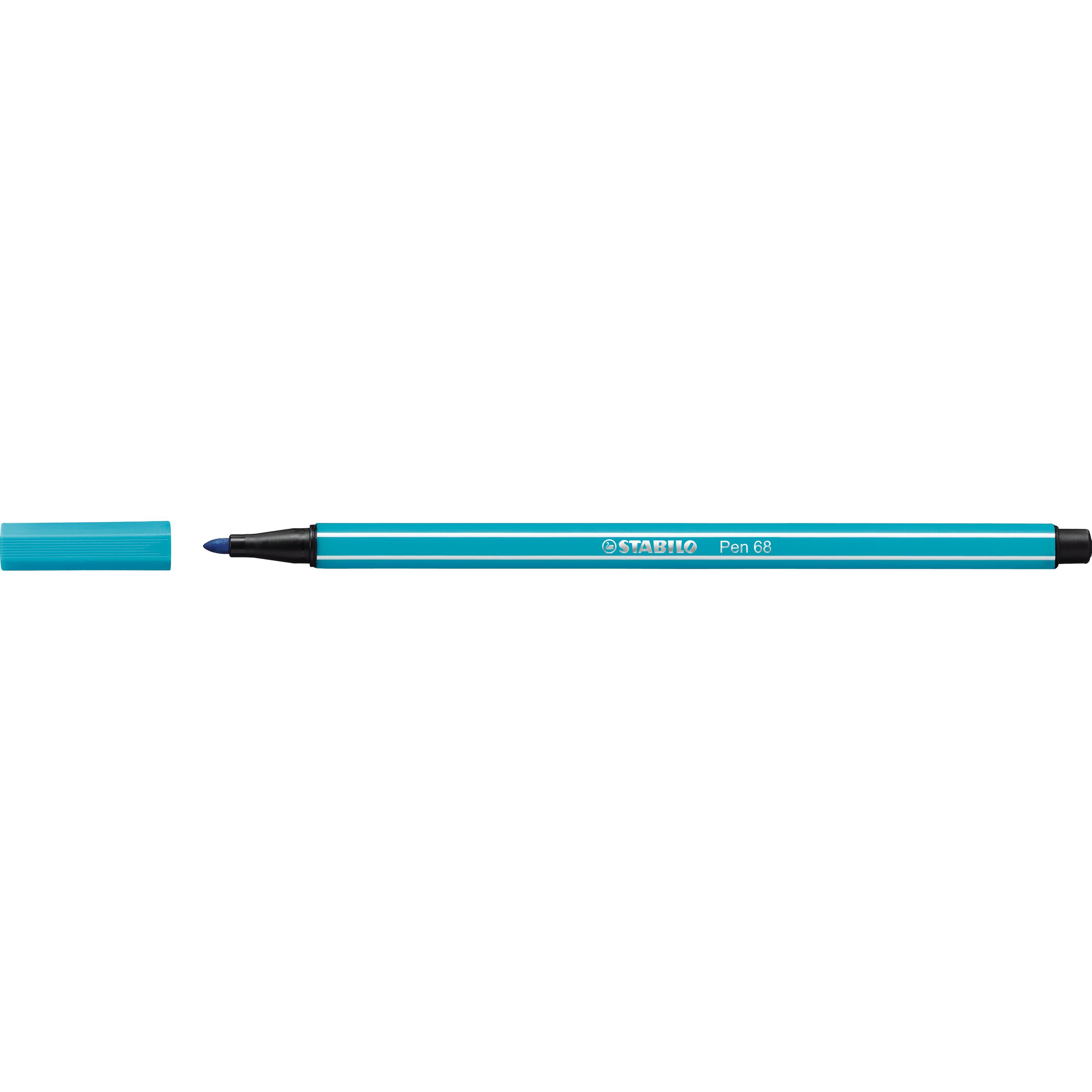 10x STABILO, Malstifte, Pen 68 Premium-Filzstift (Hellblau, 1 x)