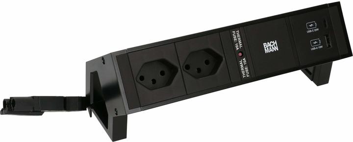 Produktbild Bachmann Desk 2 (2 x, Typ 13, USB-A, USB-C, 0.20 m)