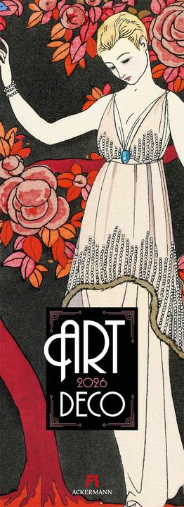 Image du produit Art Deco - Illustrationen Kalender 2026 (24 x 66 cm, Couverture rigide, Allemand, Anglais, Français, Espagnol)