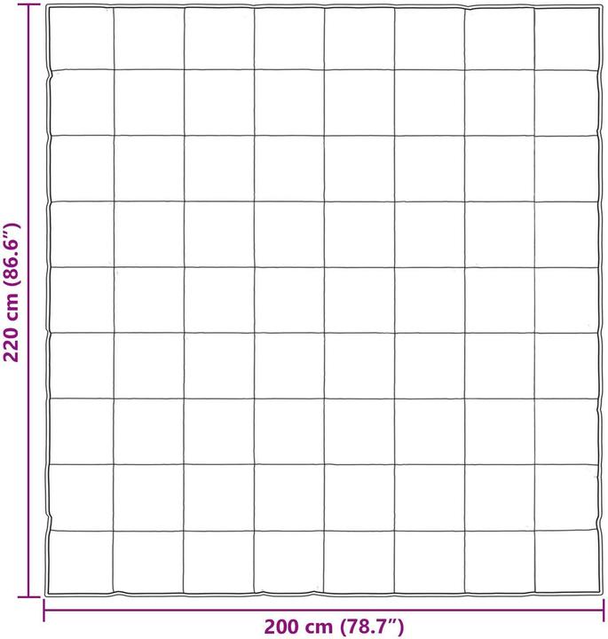 Produktbild vidaXL Sommerdecke (220 x 200 cm)