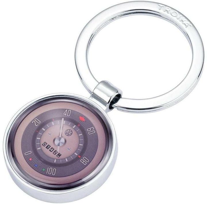 Image du produit Troika VW RETRO TACHO Porte-clés rond, argenté/multicolor