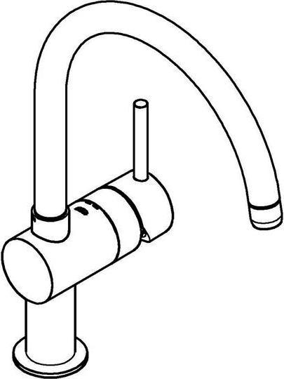 Produktbild Grohe Kchenarmatur mit Einhebelmischer Minta schwarz matt 32917