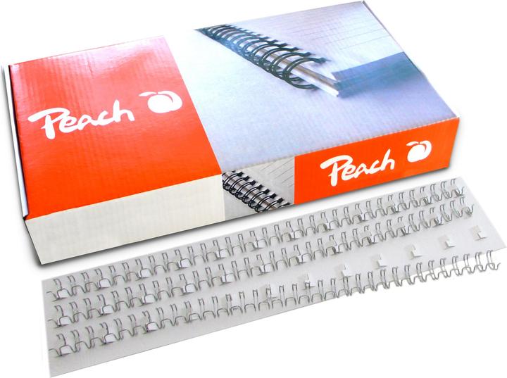 Actual product image Peach Wire binder spine 14mm silver