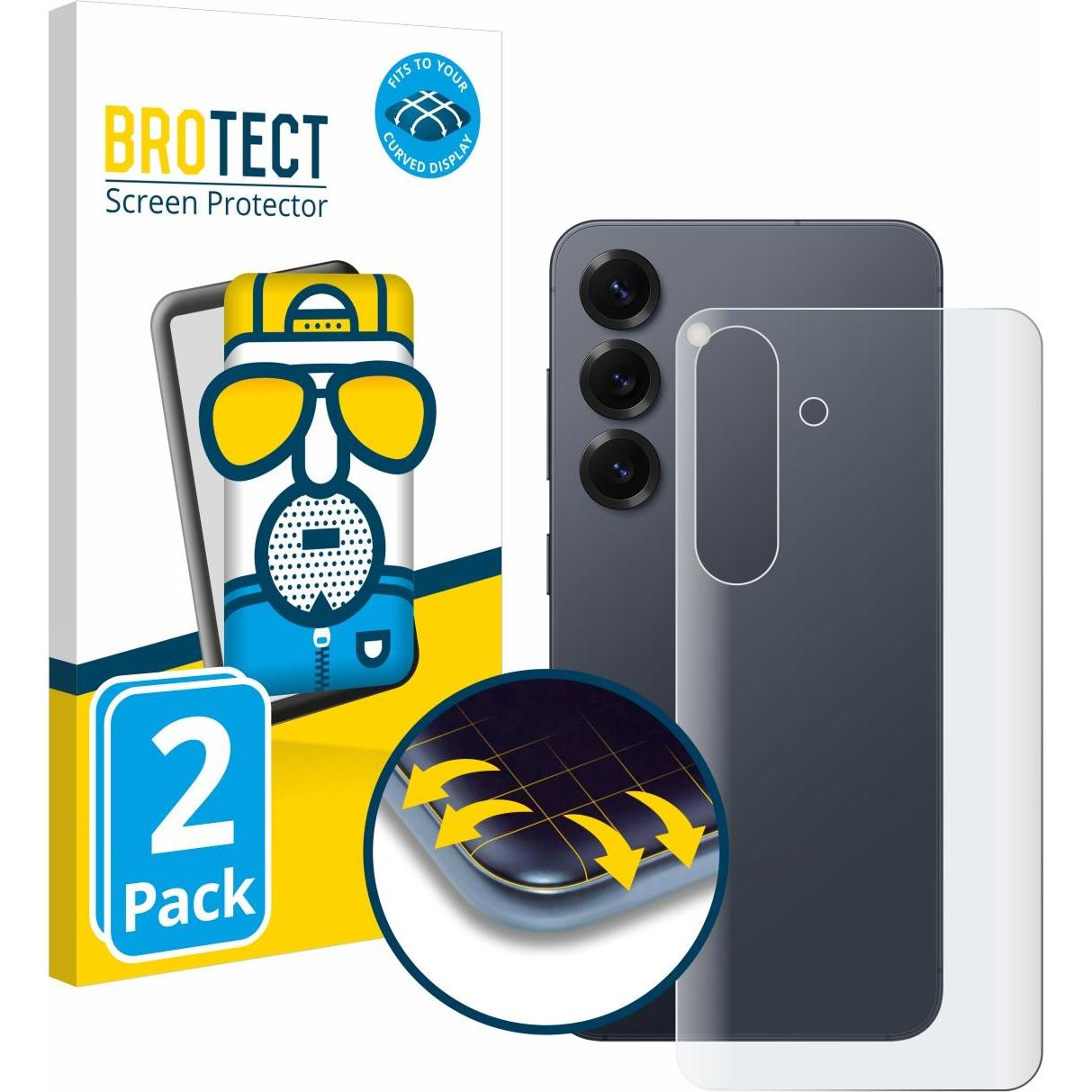BROTECT Fullscreen Schutzfolie Displayschutz Folie Matt Entspiegelungsfolie (2 Stück, Samsung Galaxy S25), Smartphone Sc...