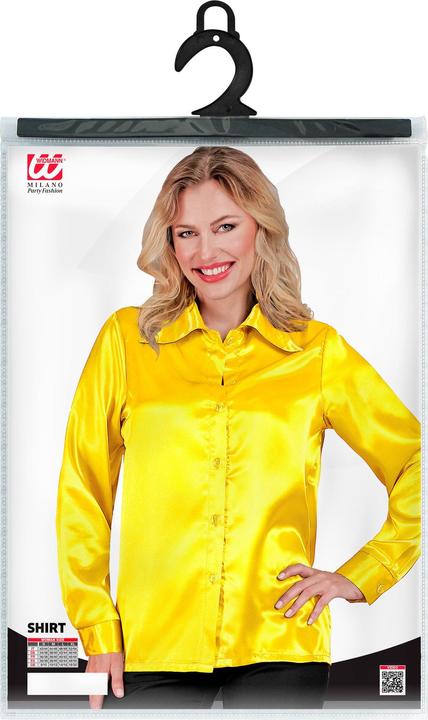 Produktbild Widmann GELBE 70s DISCO BLUSE aus Satin, S (S)