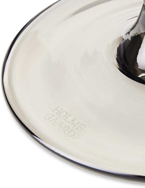 Actual product image Holmegaard Flow Water Glass with Foot smoke (0.35 l, 1 x)