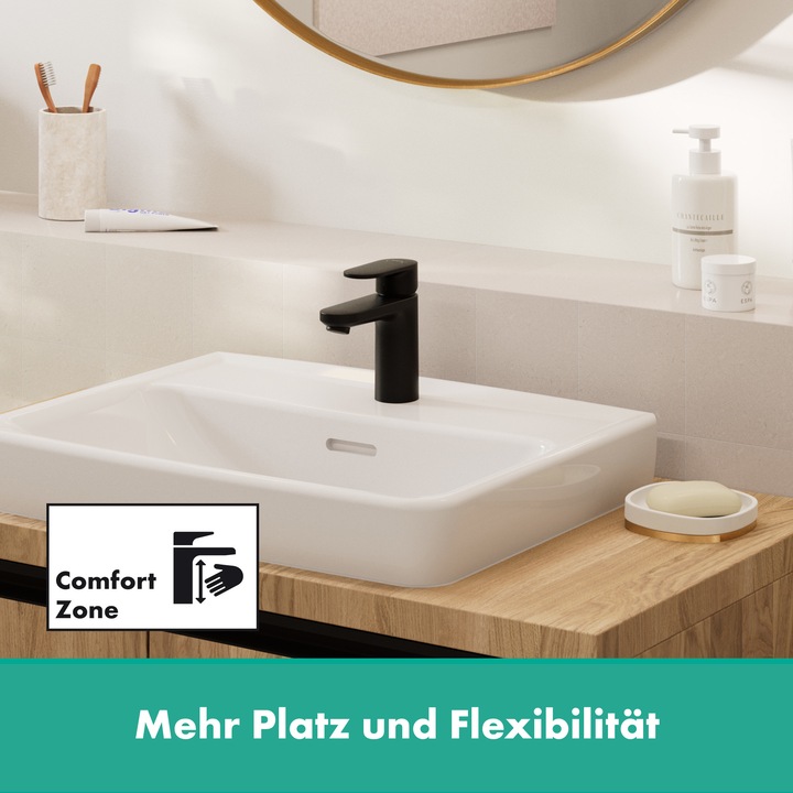 Actual product image hansgrohe Vernis Blend single-lever basin mixer 100 without pop-up waste