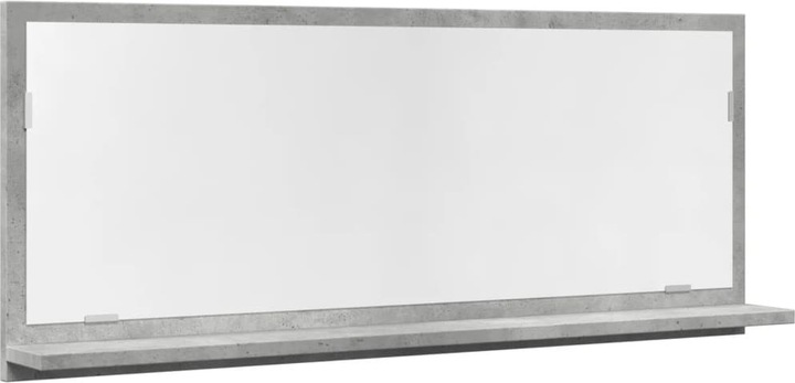 Produktbild VidaXL Badspiegel Wandspiegel Badezimmerspiegel Spiegel mit Ablage Betongrau