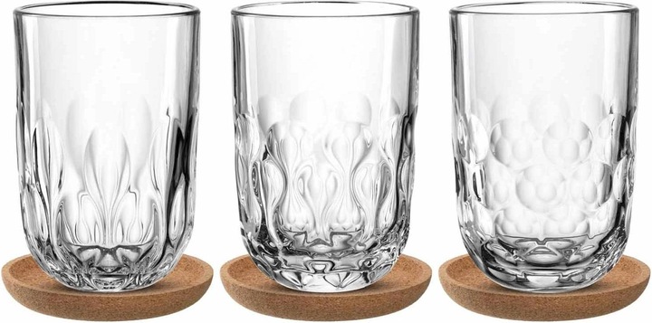 Actual product image Leonardo Cappuccino Becher Gocce mit Untersetzer 380 ml (380 ml, 1 x)