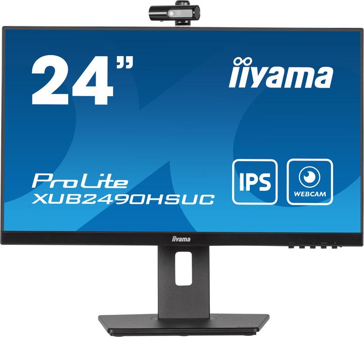 iiyama TFT XUB2490HSUC 60,4cm Webcam 24"/1920x1080/DP/HDMI/VGA/HDCP/USB (1920 x 1080 Pixel, 24")