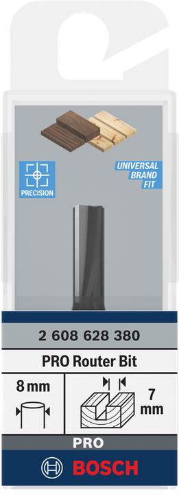 Immagine prodotto Bosch Professional Zubehör Fresa per scanalature, 8 mm, D1 7 mm, L 19,6 mm, G 51 mm