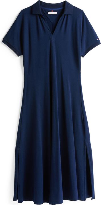 Tommy Hilfiger Abito Midi Lyocell con Scollo Aperto (XS)