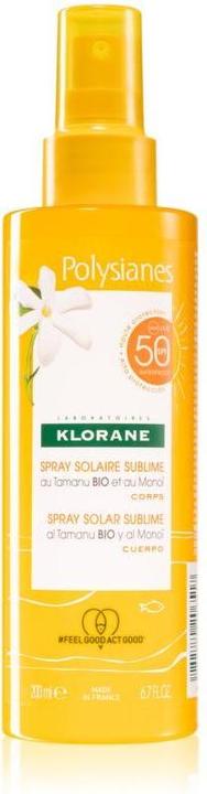 Immagine prodotto Klorane Monoï e Tamanu (Spray solare, SPF 50, 200 ml)