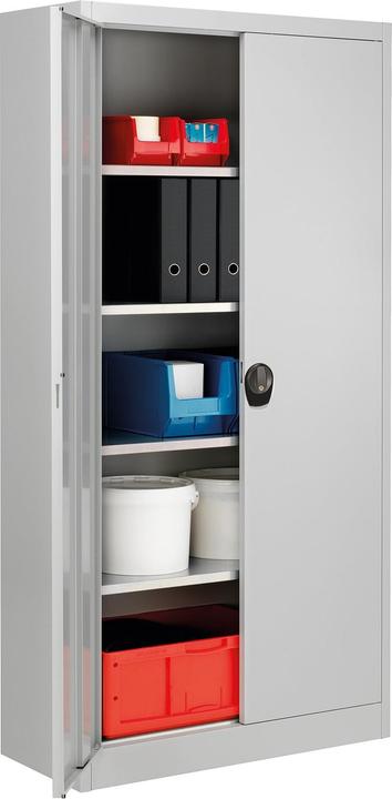 Produktbild Maxion Mauser Flügeltürenschrank 1950x950x420mm RAL 7035 Lichtgrau (95 x 42 x 195 cm)