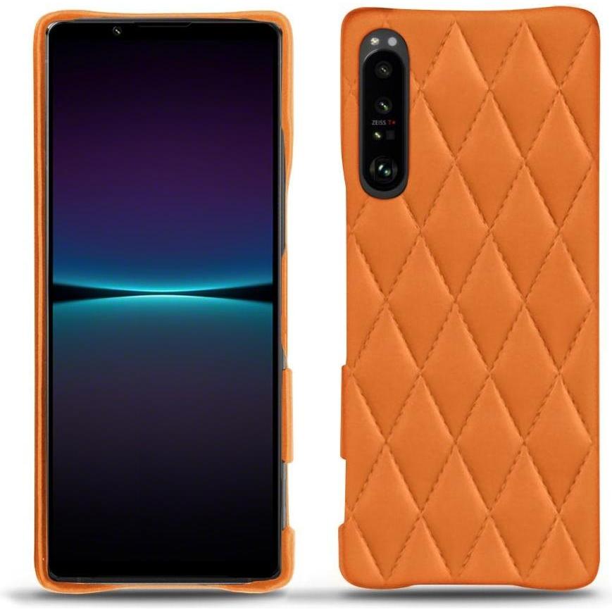 Noreve Lederschutzhülle (Sony Xperia 1 IV), Smartphone Hülle, Orange