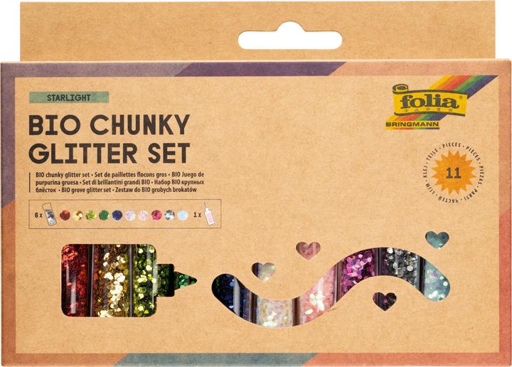 Actual product image Folia BIO glitter set FLOCKEN