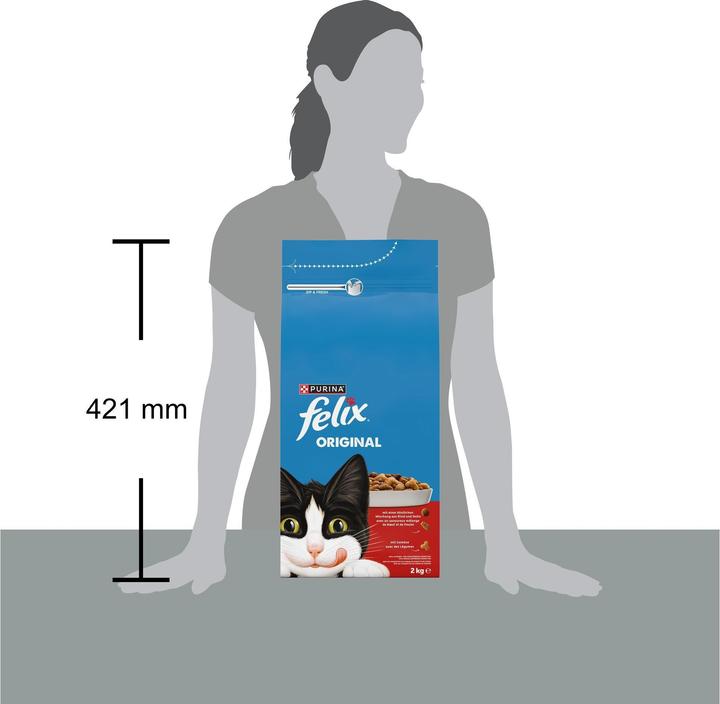 Actual product image Felix Original meat (Adult, 1 pcs., 2000 g)
