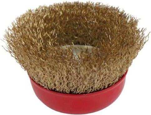 Produktbild Vorel Topfbürste Ø 75mm Messing M14 Bürste für Winkelschleifer