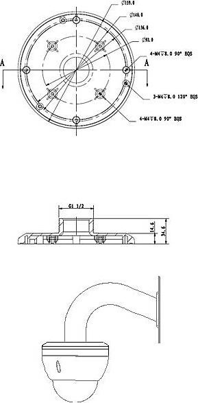 Produktbild Dahua PFA101 Adapterplatte 21210090 (Montage-Kit)