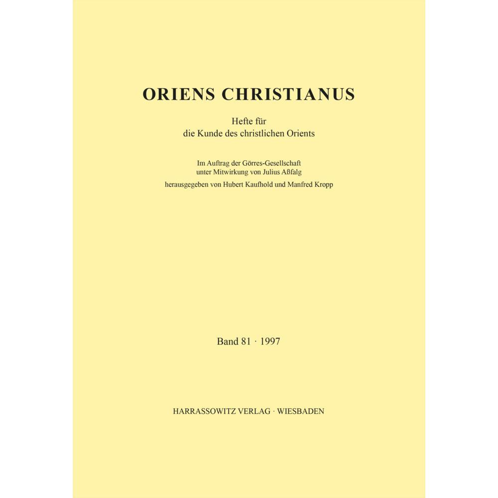 Oriens Christianus 81 (1997), Sachbücher