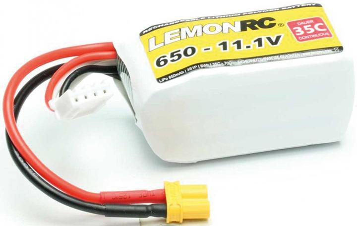 Actual product image Pichler LEMONRC XT 650 - 11.1V (35C) Lipo Battery (11.10 V, 650 mAh)