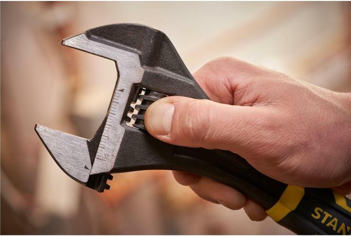 Produktbild Stanley FATMAX Verstellbarer Rollgabelschlüssel 12 mit BiMaterial Griff für hohen Komfort und Kontrolle (300 mm)