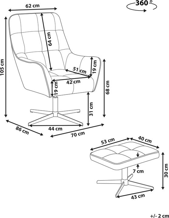 Actual product image Beliani Molle