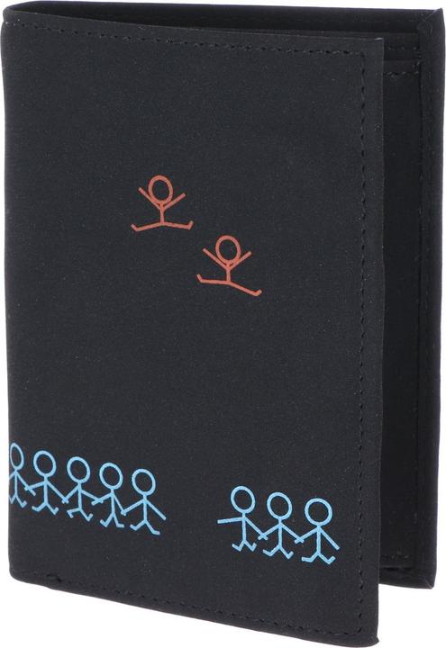 Hellblau, Jumping Jack Print Cyan Black, Orange, Schwarz