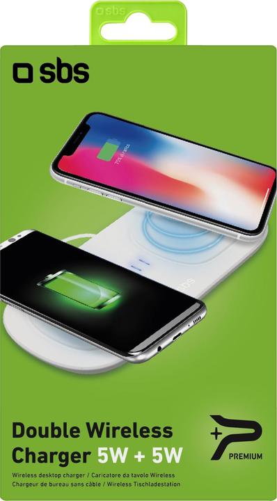 Immagine prodotto SBS Stazione di ricarica senza fili per 2 dispositivi 5W + 5W (10 W)