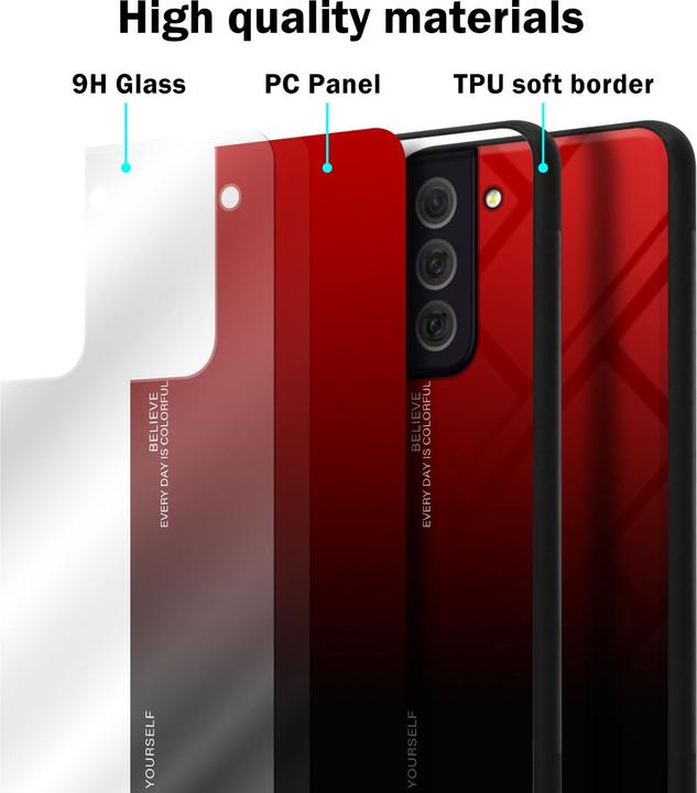 Actual product image Cadorabo TPU 2 colors glass envelope (Samsung Galaxy S22+)
