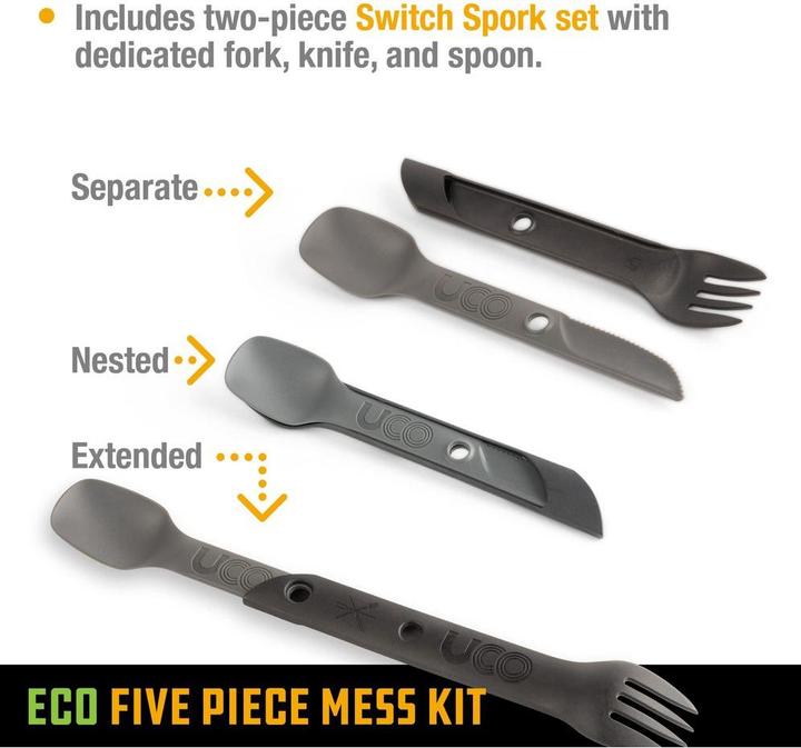 Actual product image UCO Gear ECO 5 piece Mess Kit Venture