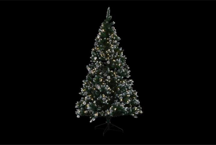 Image du produit DKD Home Decor Arbre de Noël LED léger vert métal polyéthylène 130 x 130 x 218 cm (218 cm)