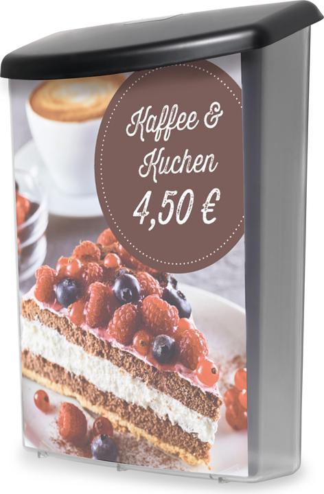 Produktbild Deflecto Prospektbox fr den Auáenbereich, DIN A4 hoch (210 x 297 mm)