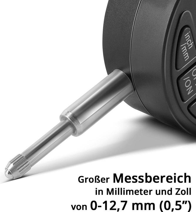 Immagine prodotto Stahlwerk Comparatore digitale con campo di misura 0-12,7 mm (0,5") in millimetri e pollici