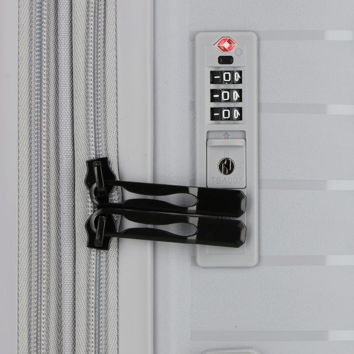 Actual product image D&N Travel Line 4500 4-wheel suitcase set 3-piece with stretch fold (205 l)