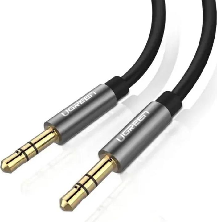 Immagine prodotto Ugreen AV119 Cavo mini jack 3,5 mm AUX 2 m (nero) (2 m, Connettore da 3,5 mm (AUX))