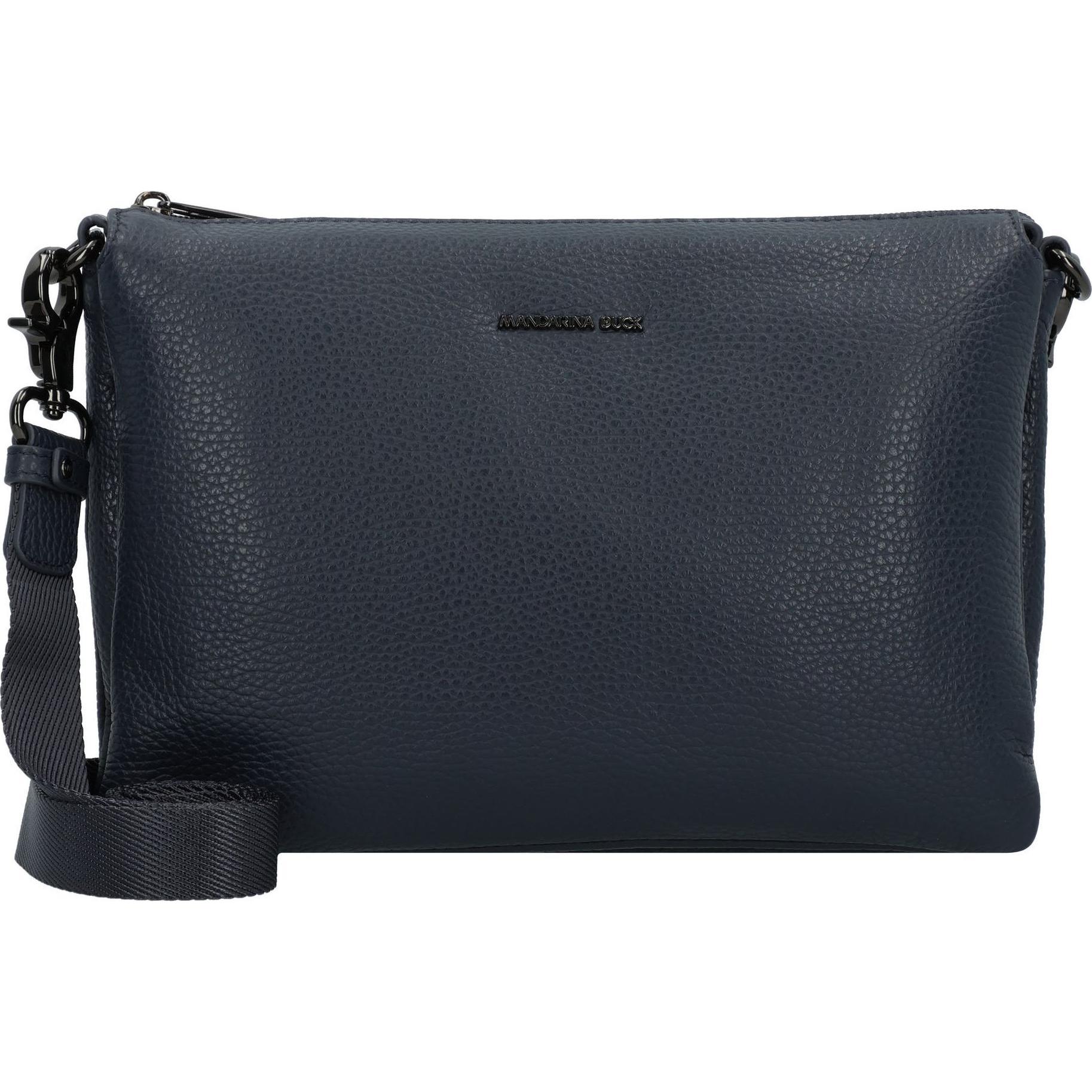 Mandarina Duck, Handtasche, Umhängetasche Mellow Leather Crossover FZT12, Blau