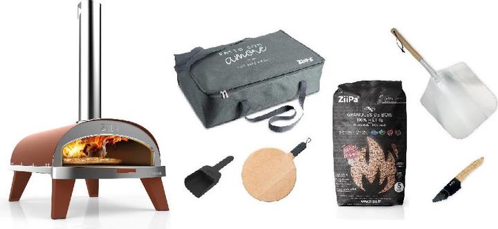 Image du produit Ziipa Pizzaiolo Set Four à pizza en bois Piana Terracotta (Four à pizza à bois)