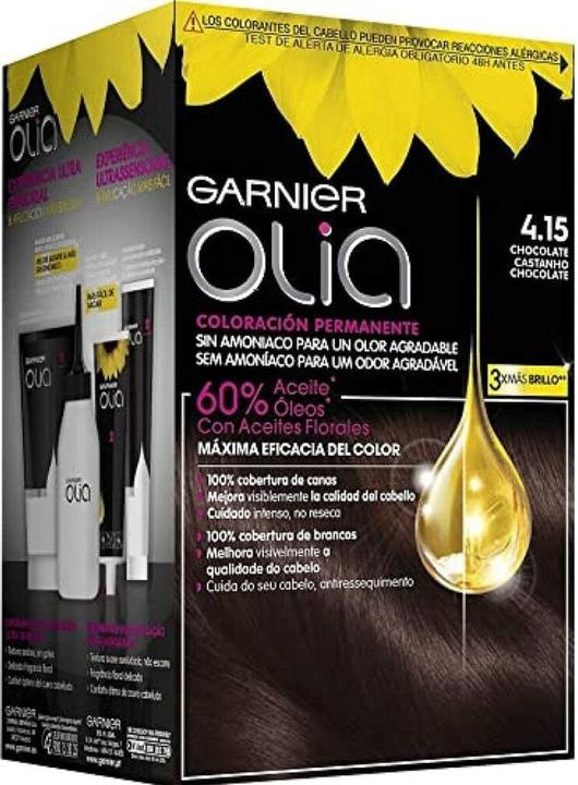 Image du produit Garnier OLIA Coloración Permanente #4,15 Chocolate 4 pz (4,15 Chocolat)