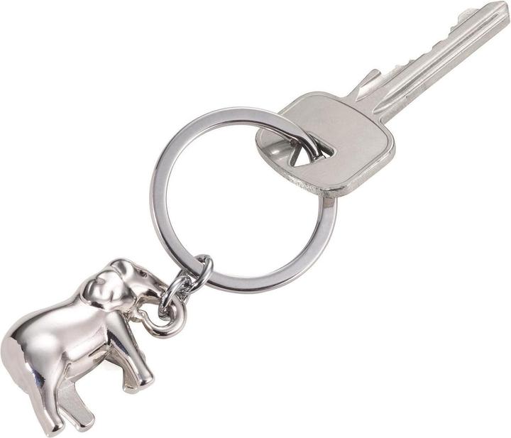 Actual product image Troika Keychain Elephant Shiny/Grey