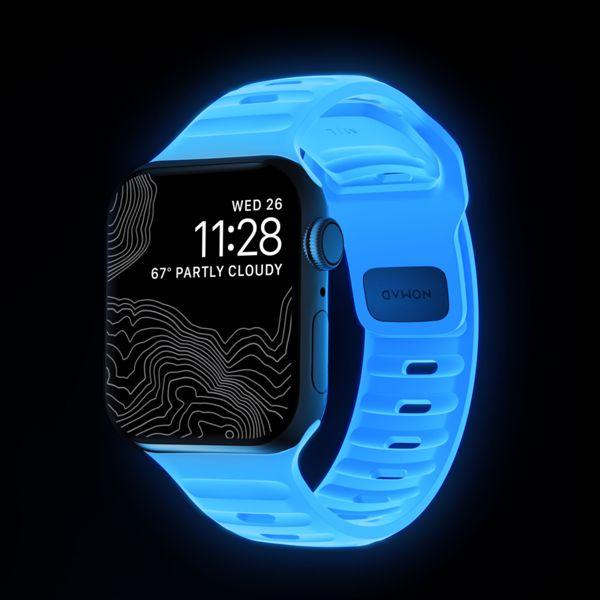 Actual product image Nomad Sport Band 38/40/41mm Icy Blue Glow (Fluororubber (FKM))