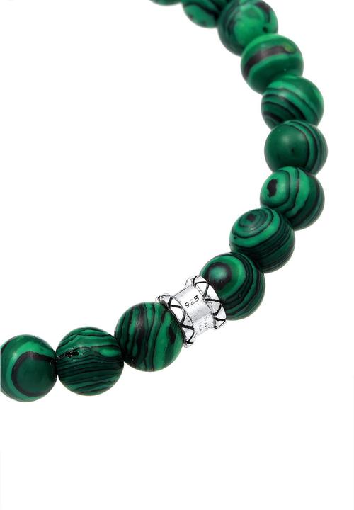 Immagine prodotto Kuzzoi Bracciale di base, bracciale di pietre preziose, palla (21 cm, Resina sintetica, Nessuna pietra, Plastico, Argento 925)
