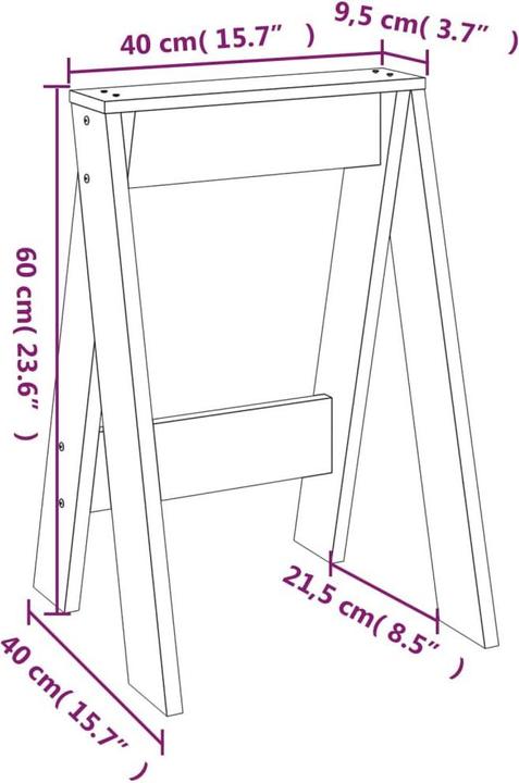 Produktbild vidaXL Hocker
