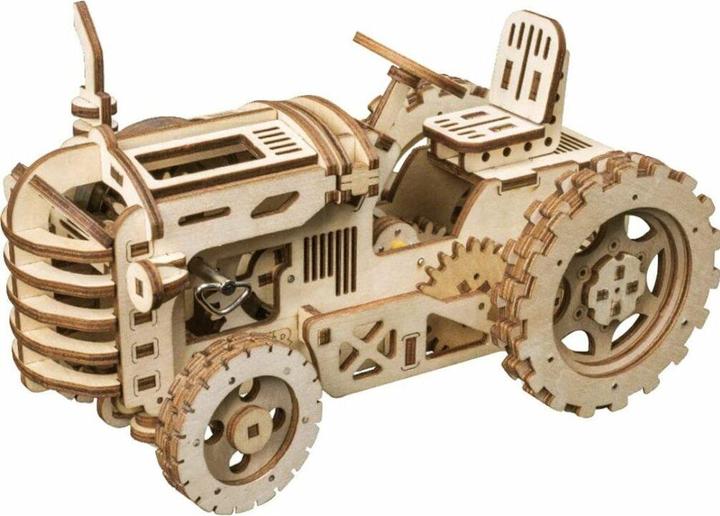 Actual product image Robotime Kit tractor with spring drive
