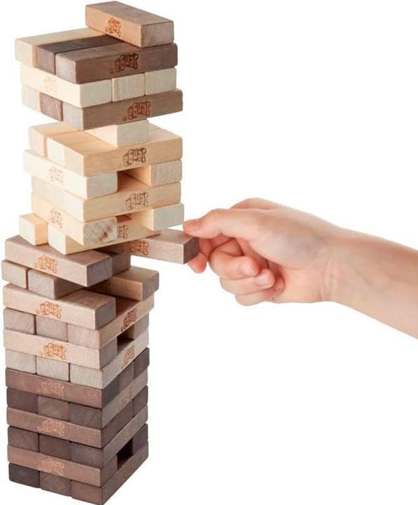 Actual product image Hasbro Gaming Jenga Game: Rustic Series Edition - Amazon Exclusive (German)