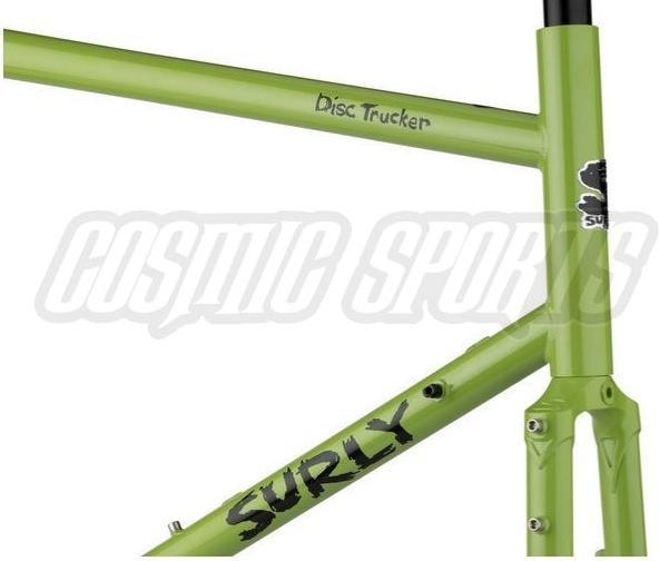 Actual product image Surly Disc Trucker touring bike frame kit, 26", 42cm, pea lime soup