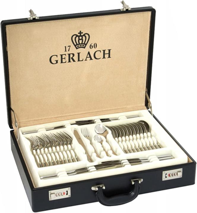Gerlach MUZA stalo įrankių rinkinys lagamine 49P 68vnt. (68 pcs., Cutlery set)