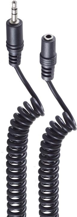 Produktbild Shiverpeaks ®-BASIC-S--Klinkenstecker 3,5mm Stereo auf Klinkenkupplung 3,5mm Stereo, Spiralkabel, 3,5m (3.50 m)